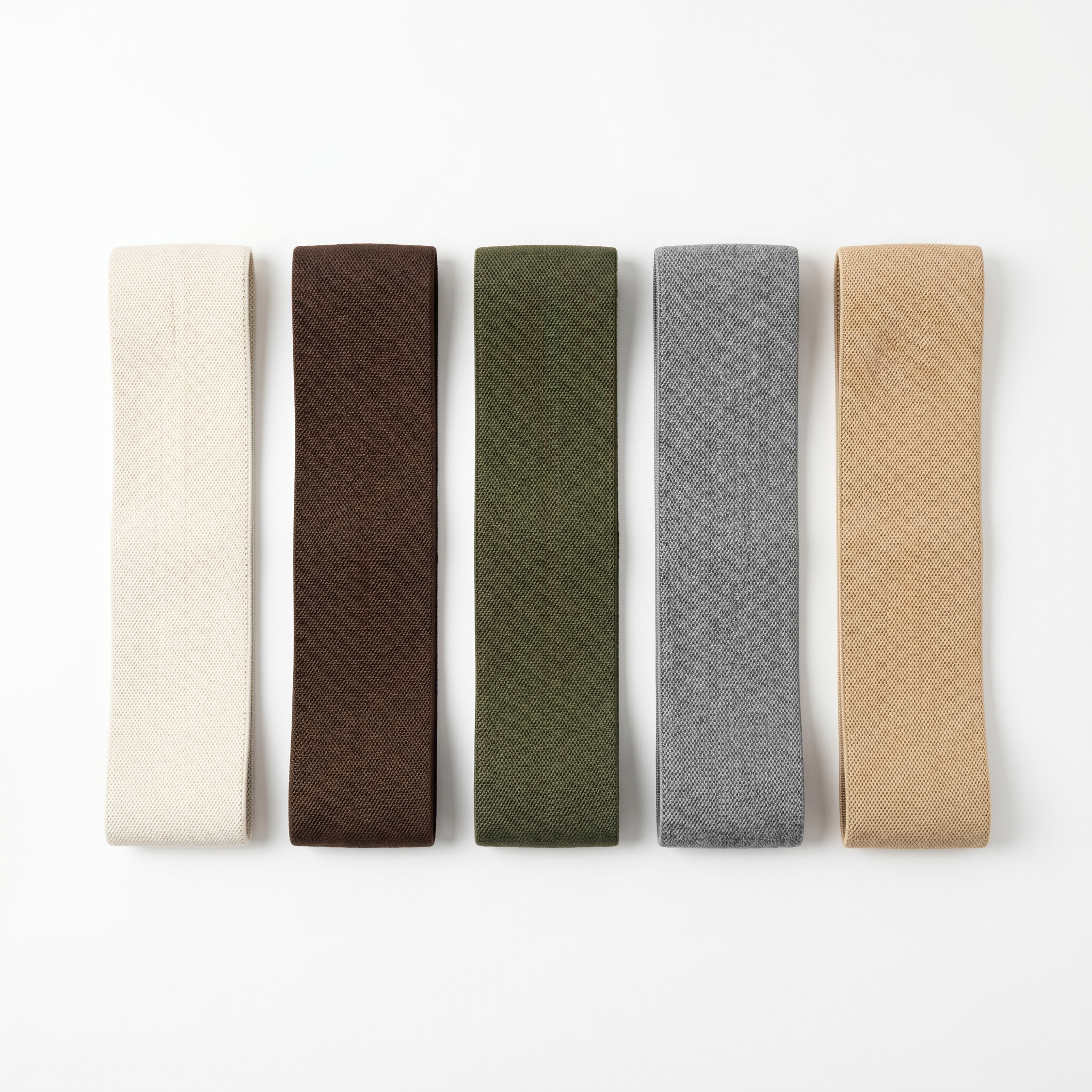 Kindred Athletic resistance bands laid flat on white.